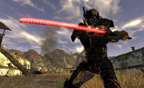 This add-on increases the number of unique weapons, weapon mods and powerful ammunition types and adds other ammo recipes to be discovered in the Mojave Wasteland. . Fallout nv katana